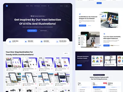 DoubleFast - Template KIT Landing Page icon iconpack template templatedesign templatekit uikit uiux