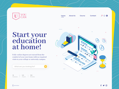 YouCan branding design designerachit digital art education font graphic design illustration landing page logo search bar study type typeface typo ui ui design ui ux vector illustration web