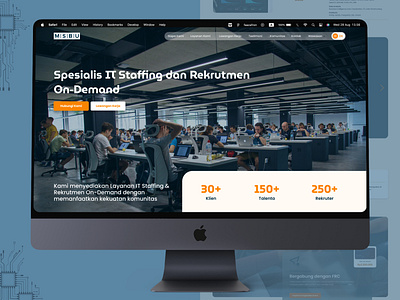 Redesign of the landing page - MSBU Tech Company company graphic design landing page technology ui website