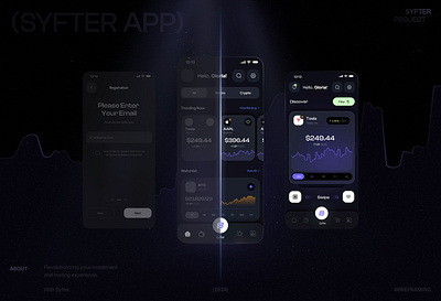 Syfter - Crypto Mobile App banking mobile app binance blockchain blockchain app coinbase crypto crypto swap crypto swap design cryptocurrency cryptocurrency app cryptocurrency design app exchange fintech ico mobile app mobile finance payment system startup swap wallet app design