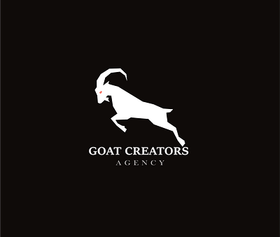 Logo for GOAT CREATORS Agency adobe freelancing goat illustaror india logo logo100 uiux usa