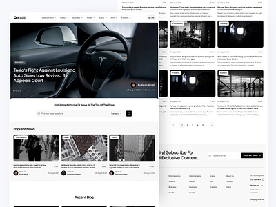 News Blog UI Kit Landing Page article blog copywriting enterertaint landing page news report reporter reporting ui ui design uiux web web design webapp website website design