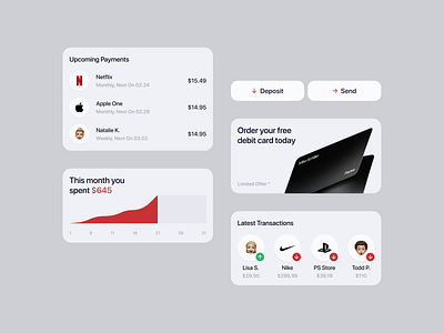 mobile components set app branding clean components design fintech minimal mobile set ui ux