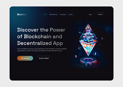 Web3 website design landing page ui ui design uiux web design web3 web3 website