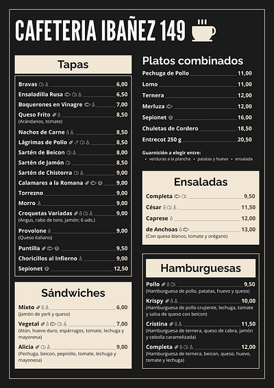 Bocateria menu redesign cafe menu menu design redesign