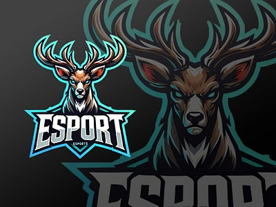 Deer Mascot Logo Esport 3d animal logo animation bold logo branding creative logo deer deer logo design esport esport logo graphic design illustration logo logo design logo inspiration mascot logo minimalist logo motion graphics ui