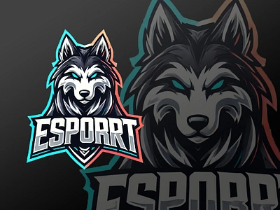 Husky Mascot Logo Esport 3d animal logo animation bold logo creative logo design esport esport logo graphic design husky husky logo illustration logo logo design logo inspiration mascot logo minimalist logo motion graphics ui