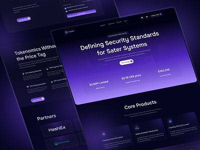 Cybersecurity Landing page - UI Design cyber landing page cyber security cybersecurity hacker landing page technology ui design uiux web3 website security