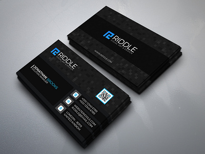 Riddle Corporate Business Card V4 branding business card card card design cards corporate corporate business card design