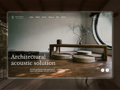 Interior Minimalist Website architectural interior website layout explore layout idea minimalist ui design website design