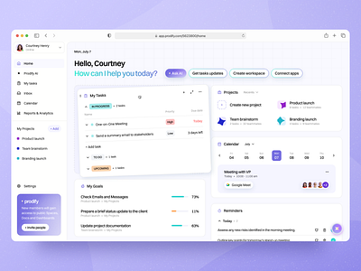 Prodify - AI Dashboard App UI Design ai app ai assistant ai dashboard ai icons ai illustrator ai website design app app interfaces core app dashboard dashboard ui desktop ui modern dashboard modern tech logo tech dashboard tech design tech ui tech website user dashboard web app web dashboard