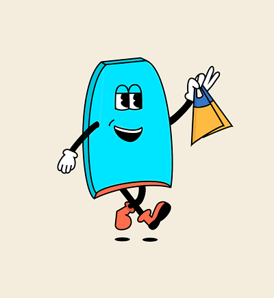 Bodyboard wants to boyboard beach bleu bodyboard bodyboarding cartoon fins fun gimp graphic design illustration orange riding surf surfing swim fins waves