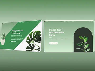 Elegant Plant Shop Design designer figma landing page mobile design plant shop plants app responsive design ui uiux ux web design website