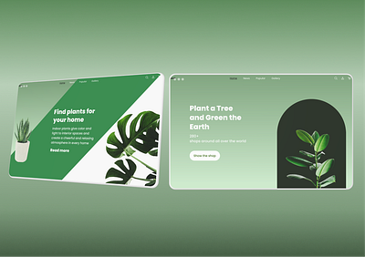 Elegant Plant Shop Design designer figma landing page mobile design plant shop plants app responsive design ui uiux ux web design website