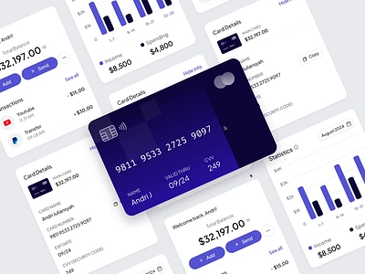 Finance - Mobile App Component animation b2b bank clean coin component digital banking digital wallet emoney finance financial service fintech investment mobile banking modern money product design startup transaction transfer