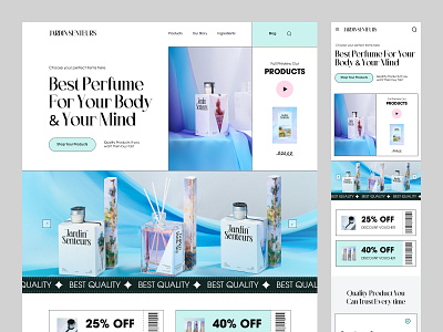 Perfume Ecommerce Web Design ecommerce designer ecommerce landing page ecommerce web design ecommerce website figma design header design hero section design home page design hopify landing page minimal design perfume landing page shopify designer shopify template shopify website store design ui design ui designer web design web designer wix