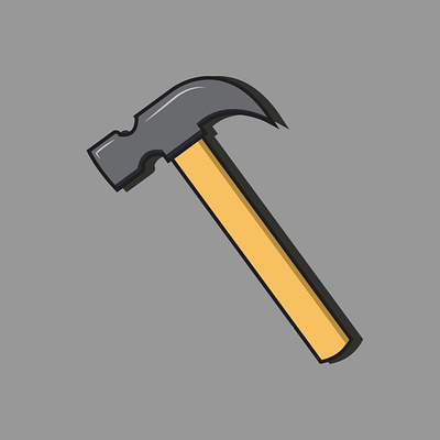 Hammer 3d graphic design hammer logo