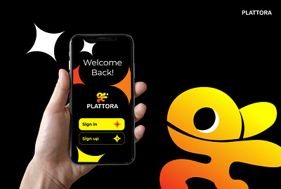 "Plattora" mobile app adobe illustrator design figma graphic design icons interface logo mascot mobile app service ui ux vector