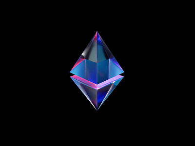 Ethereum logo 3d 3d animation branding ethereum logo illustration logo