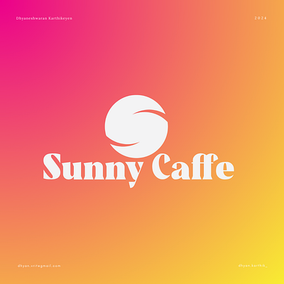 Sunny Cafe Logo branding graphic design illustration logo