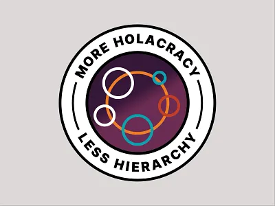Holocracy Sticker branding flat graphic design sticker vector
