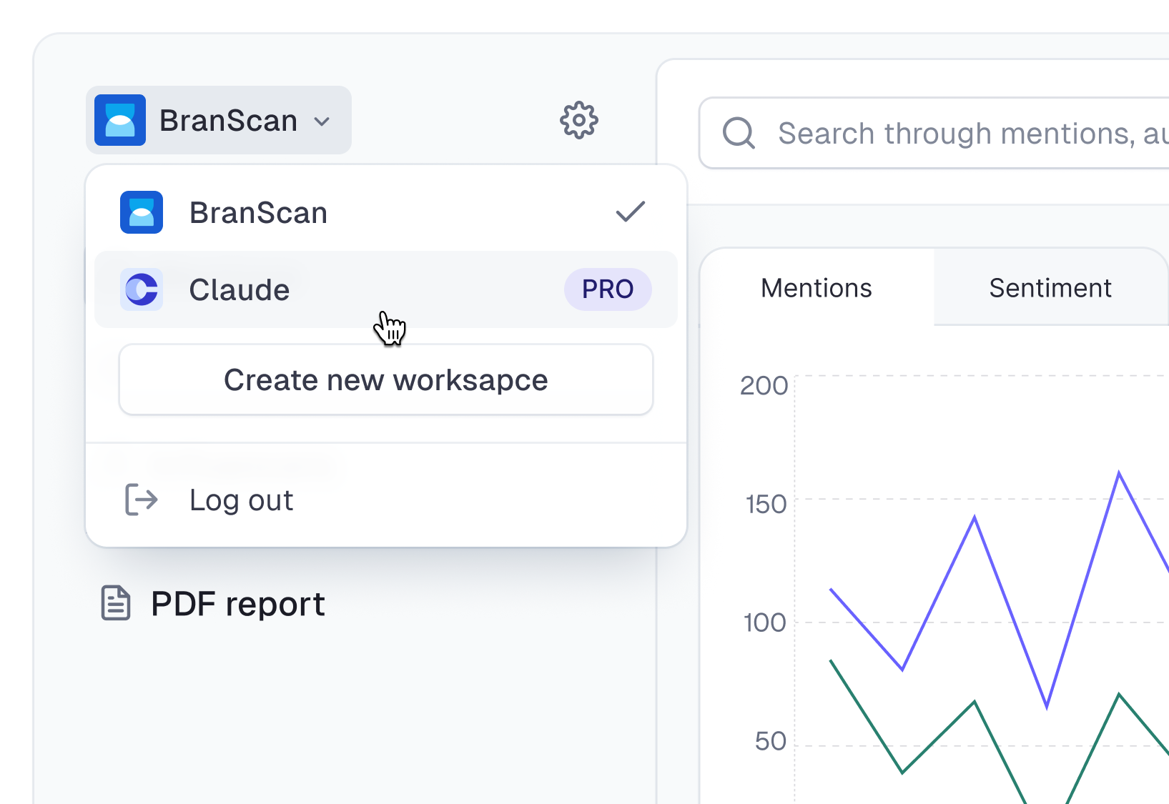 Workspaces menu animation design system dropdown dropdown menu graphic design logo menu nav menu navigation projects ui workspaces