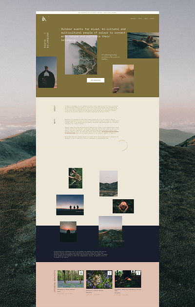 Roots of Belonging Website digital design squarespace web design website