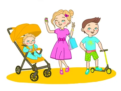 Персонажи children design graphic design illustration vector