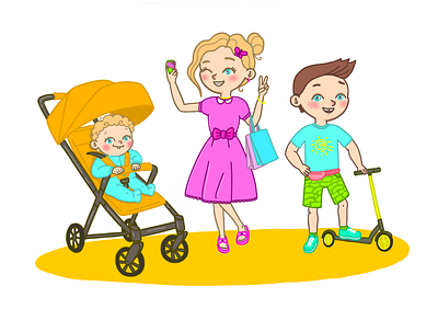 Персонажи children design graphic design illustration vector