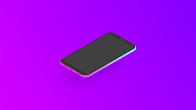 Isometric smartphone vector design graphic design illustration isometric minimal phone ui vector