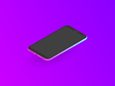 Isometric smartphone vector design graphic design illustration isometric minimal phone ui vector