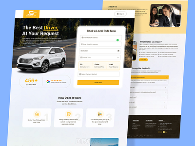 Ride Sharing Car Service Web App app design dashboard modern app ride share app rideshare ridesharing web app web app design