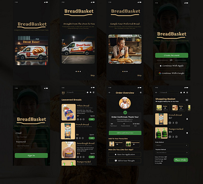 Bread basket appdesign basket bread design ecommerce figma graphics ui ux