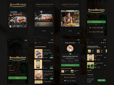 Bread basket appdesign basket bread design ecommerce figma graphics ui ux