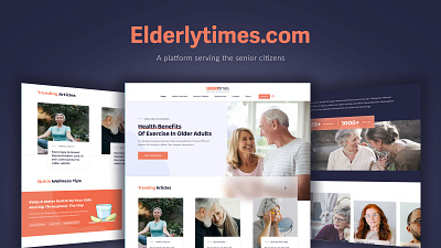 website for s care design e commerce web ecommerce store elderly elderlytimes health calculators healthy living landing page old old age senior blogs senior living ui deisgn ui ux webpage website wellness