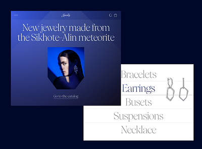 Jewelry store Website aesthetic graphic design jewelry store ui web webdesign