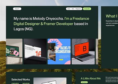 Kaynon design framer portfolio ui ui design