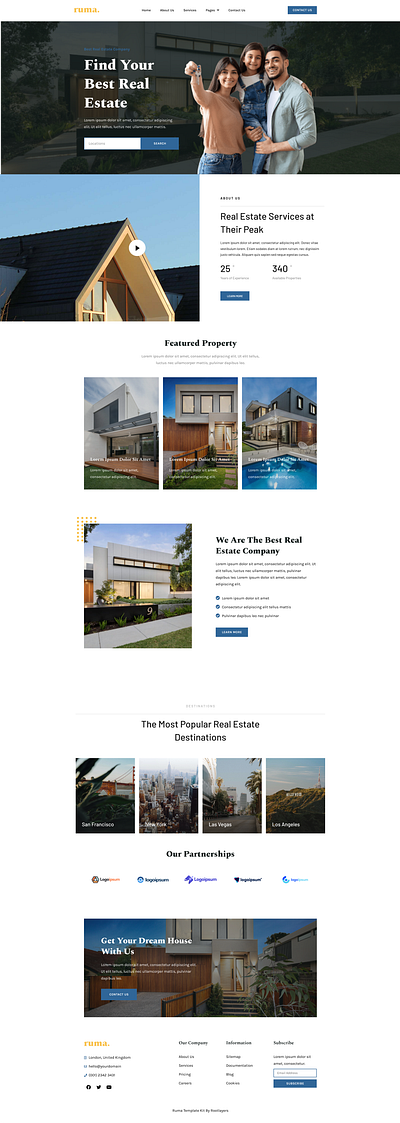 Modern Real Estate Website UI Designs 3d animation branding design ecommerce website graphic design illustration landing page logo motion graphics ui vector website themes