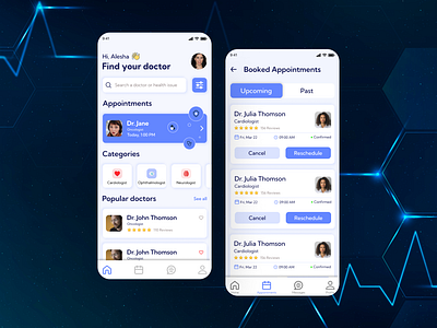 Healthcare App appointment apps bookappointment clinic deisgn doctor dribbble ecommerce health healthapp healthcare infection medicine productdesign reports typography ui uidesign userinterface virus