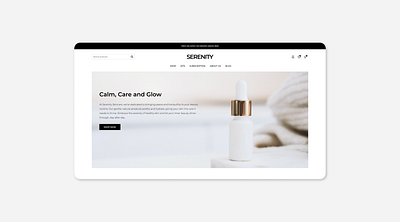 Serenity Skincare Landing Page figma graphic design landingpage uichallenge uiux