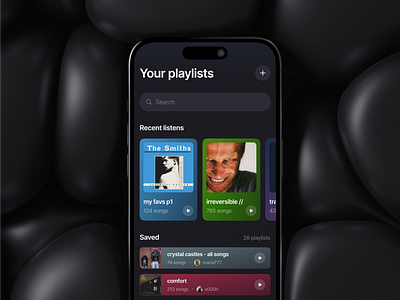 Music Playlist | AI-powered Mobile App ai ai powered app creation app development listen music mobile mobile app music music playlist no code no code development nocode playlist song ui ui desing uidesign web design web development