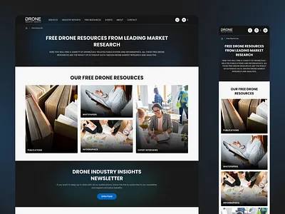 UX/UI Design for Free Resources Section design drone figma page site ui ux web design website