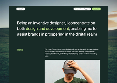 Kaynon design framer portfolio ui ui design
