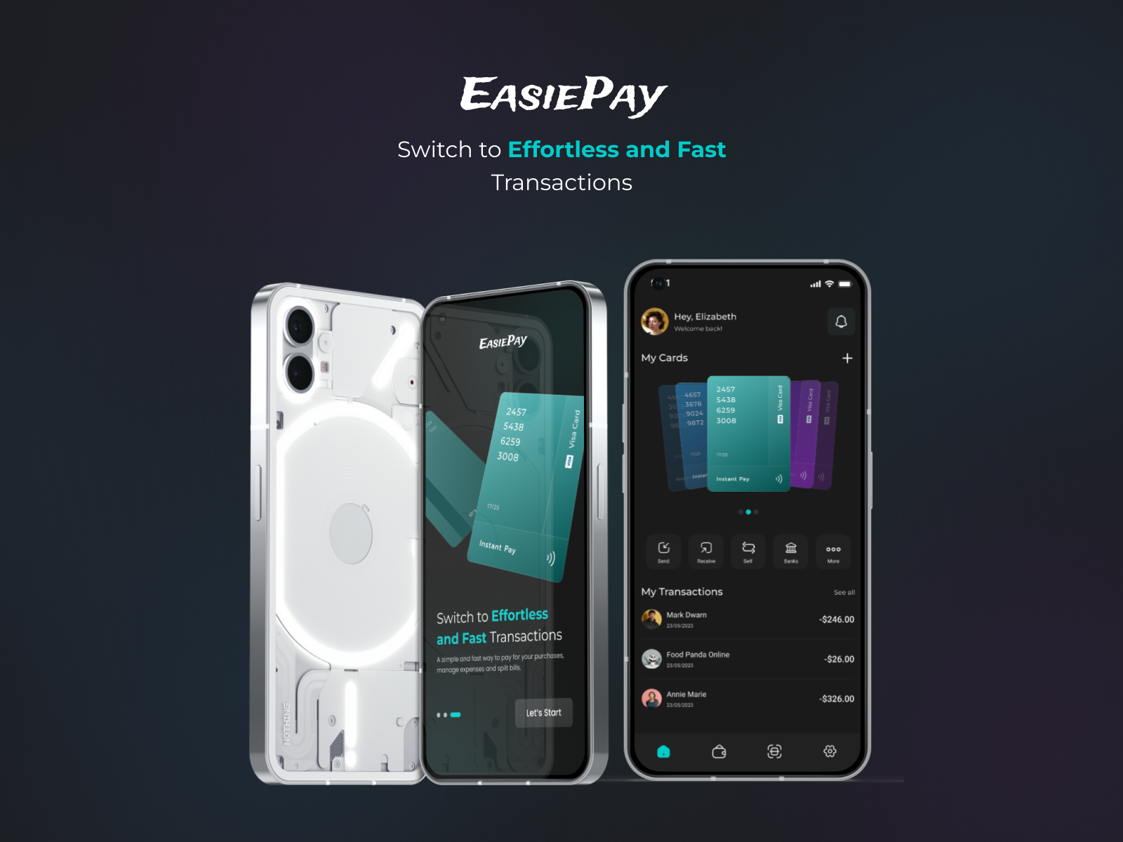 Effortless and fast transactions App appdesign booking branding design design creative graphic designer metafic metafic design mobileapp ui ux website
