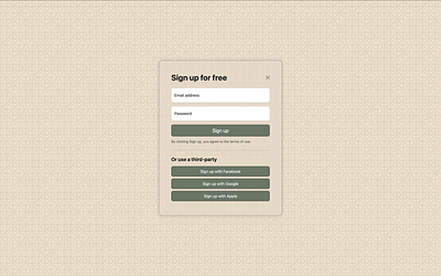 Daily UI - Challenge #001 - Sign Up bootstrap css dailyui design svg ui