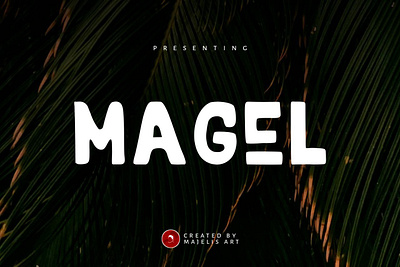 MAGEL font art calligraphy design font latter sans sans sarif