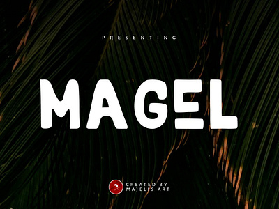 MAGEL font art calligraphy design font latter sans sans sarif