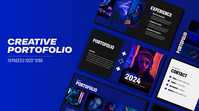 Creative Portofolio Dark Blue branding creative portfolio portofolio