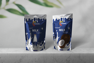 Milk Pouch Design branding business card flyer design graphic design logo milk pouch design social media post design t shirt design