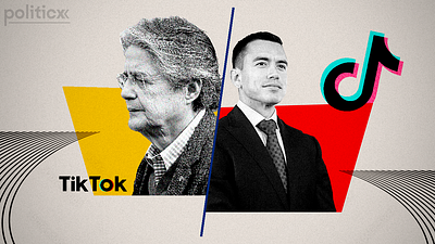 Ecuadorian presidents & TikTok article ecuador editorial illustration graphic design newsletter politics